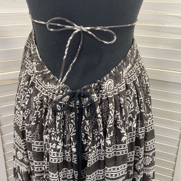 Free People Printed Triangle Top backless Boho Maxi Festival Dress XS - Picture 7 of 14